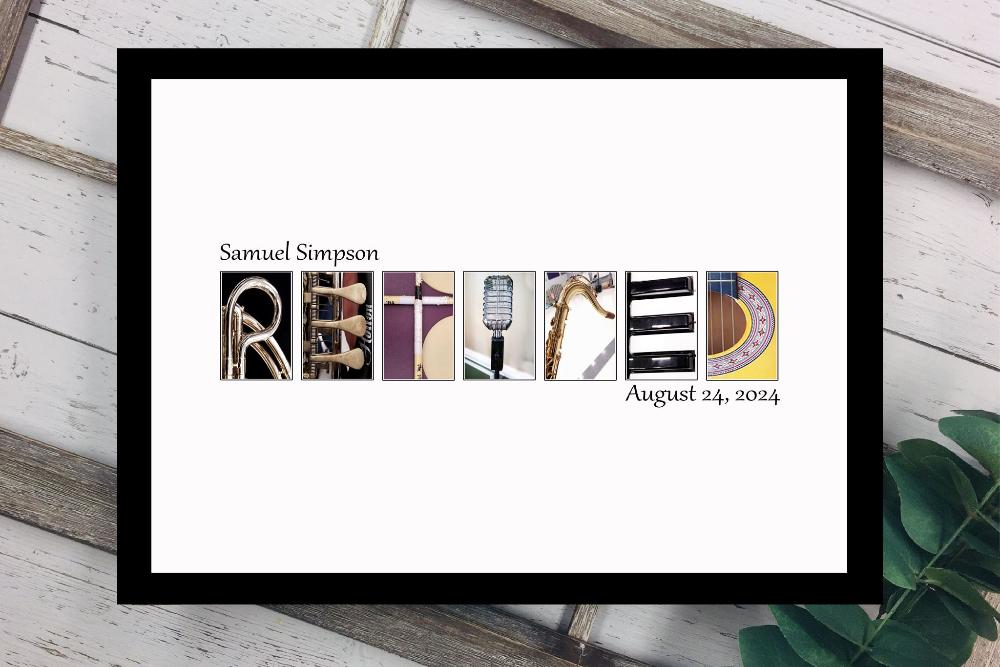 Music Themed Retirement Party Personalized Guest Book Alternative, Gift For Music Lover