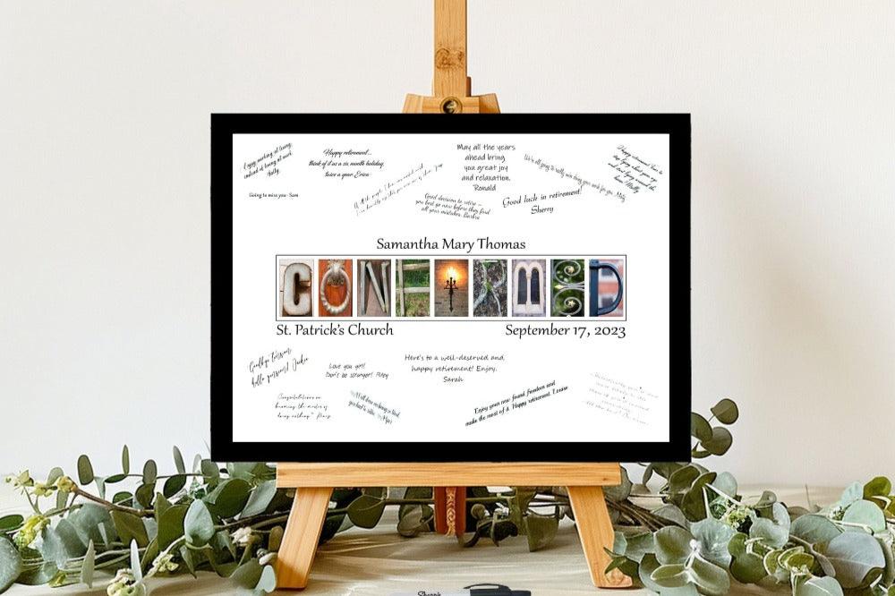 Catholic Confirmation Guest Book Alternative Keepsake, Confirmation Gift For Girls and Boys