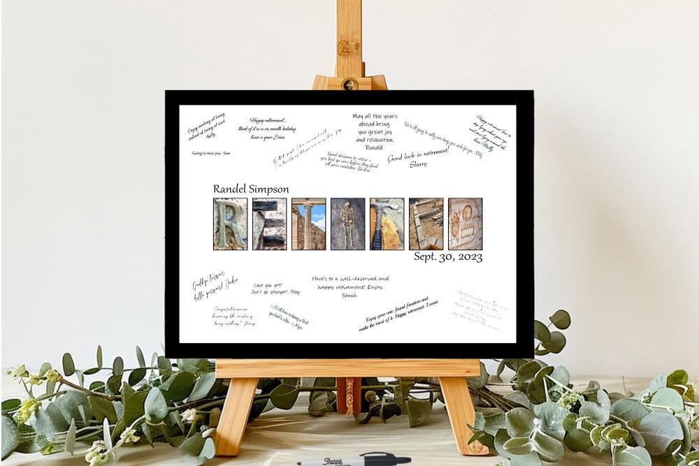 Archeology Professor Retirement Party Guest Book Alternative, Retired Archeologist Gift