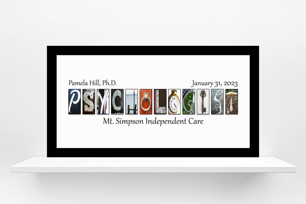 Psychologist Retirement Guest Book Alternative, Thank you gift for Psychologist