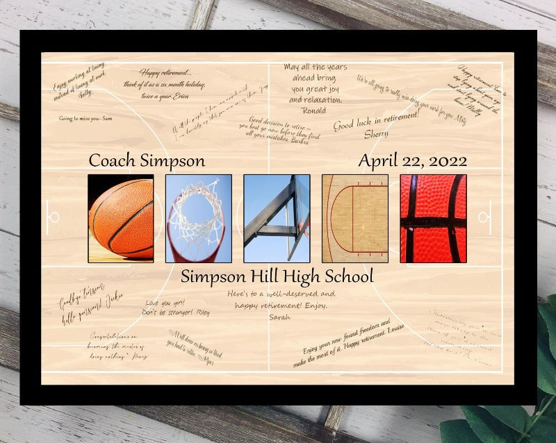 Basketball Coach End Of Season Custom Gift, Personalized Coaching Staff Gift