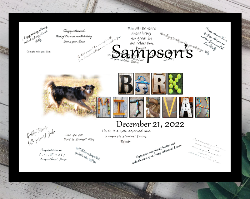 Pet Bark Mitzvah Custom Photograph Guest Book Alternative, Dog Bar Mitzvah Decorations