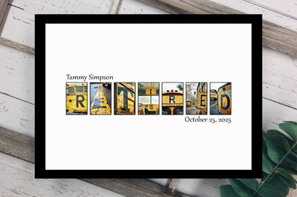 Bus Driver Retirement Party Personalized Guest Book Alternative, School Bus Driver Gift