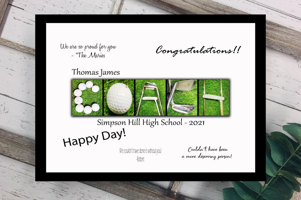 Golf Coach End Of Season Custom Gift, Assistant Coach Personalized Gift