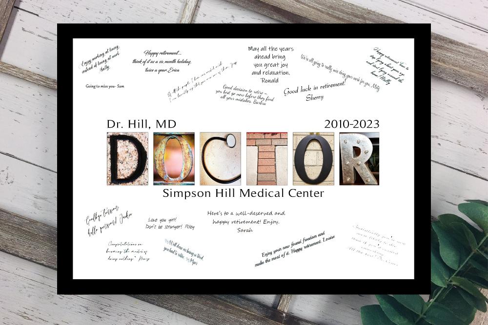 Doctor Alphabet Photography personalized Guest Book Alternative