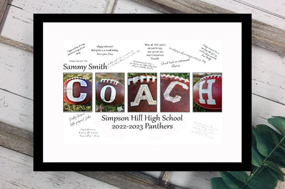 Football Coach End Of Season Personalized Team Gift