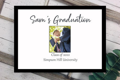 Graduation personalized photo guest book alternative