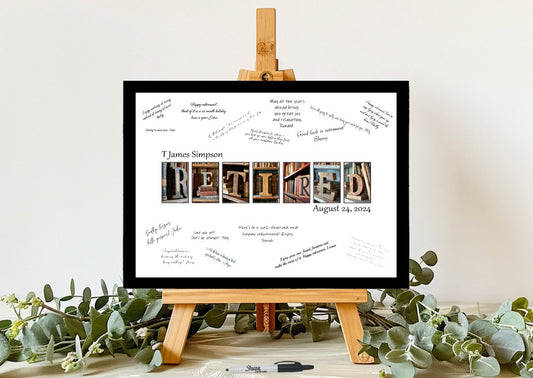 Book Themed Retirement Party Personalized Guest Book Alternative
