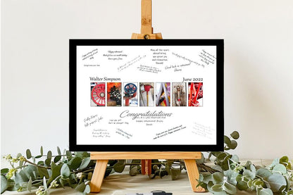 Firefighter Captain Custom Guest Book Alternative, Retirement, Promotion Gift