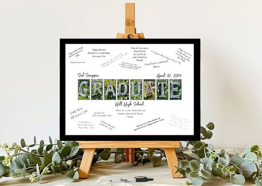 Golf Themed Graduation Party Guest Book Alternative, Gift For Graduate