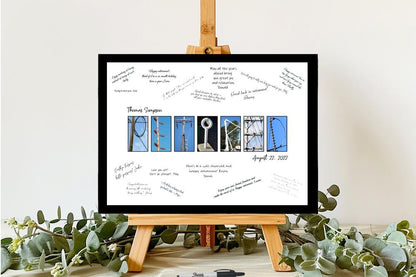 Lineman Retirement Party Personalized Guest Book Alternative