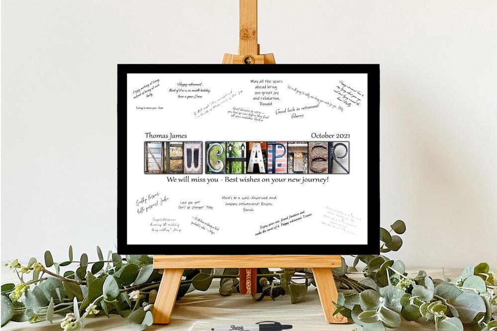 New Chapter Personalized Guest Book Alternative