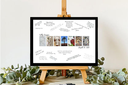 Retired Beach Themed Personalized Guest Book Alternative, Retirement Party Guest Sign In