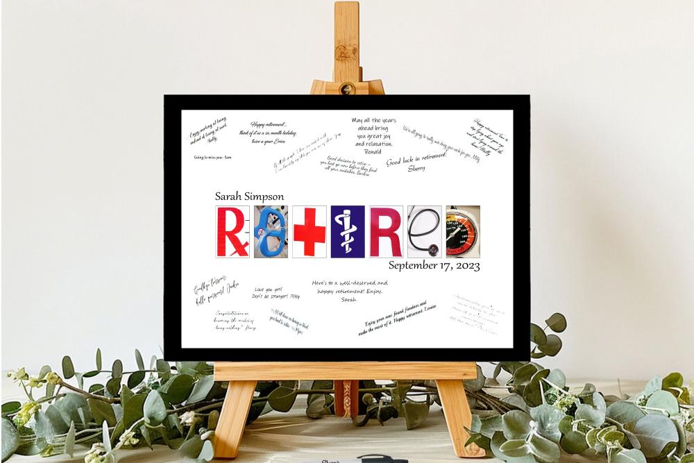 Paramedic Retirement Party Guest Book Alternative, EMT, EMS