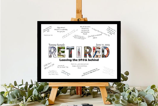 Plumber Retirement Party Guest Book Alternative, Plumbing Gift For Men