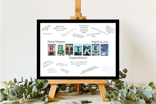 Truck Driver Customizable Retirement Party Guest Book Alternative