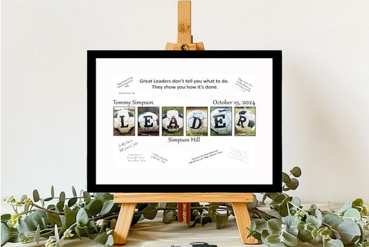 Soccer Fan Leader Personalized Signature Gift, Boss Appreciation Gift For Coworker, Boss's Day