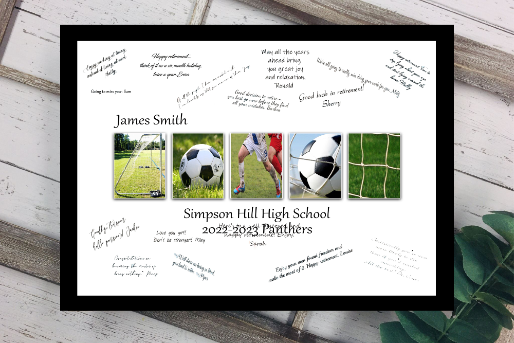 Soccer Coach Personalized End of Season Team Gift, Thank You Card Alternative