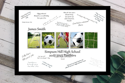 Soccer Coach Personalized End of Season Team Gift, Thank You Card Alternative