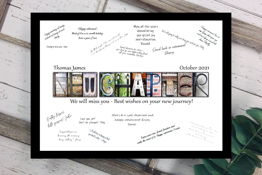 New Chapter Personalized Guest Book Alternative