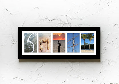 Beach Lovers Alphabet Photography Personalized Last Name Sign