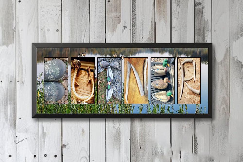 Duck and Buck Hunting Personalized Name Sign, Outdoorsman Gift Idea, Deer Hunting