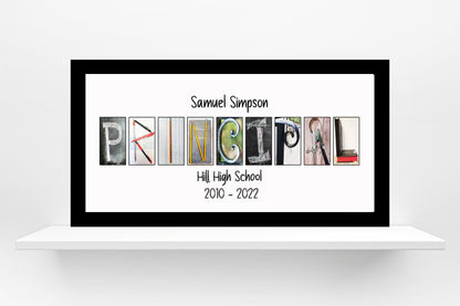 Principal Custom Alphabet Photography Sign or Signature Board