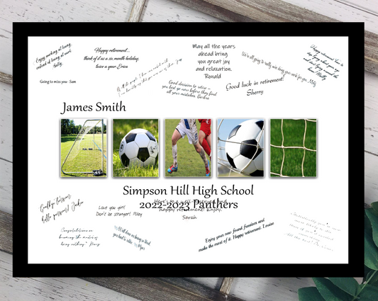 Soccer Coach Personalized End of Season Team Gift, Thank You Card Alternative